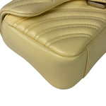 Gucci Yellow Leather Matelasse Marmont Shoulder Bag
