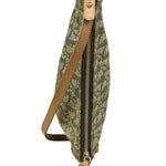Christian Dior Vintage Olive Green Oblique Saddle Pochette