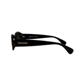Christian Dior Vintage Black Oval Frame Sunglasses