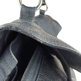 Saint Laurent Vintage Black Leather Top Handle Bag