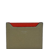 Celine Brown/Red Leather Card Holder