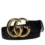 Gucci Puff Monogram GG Buckle Belt