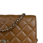 Chanel Brown Quilted Leather Wallet on Chain Shoulder Bag 2026