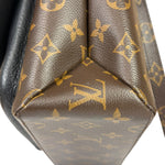 Louis Vuitton Black Leather/ Monogram Marignan 2Way Bag