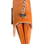 Chanel Orange/Pink Chocolate Bar Keyboard Digital Flap Shoulder Bag 2001