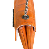 Chanel Orange/Pink Chocolate Bar Keyboard Digital Flap Shoulder Bag 2001