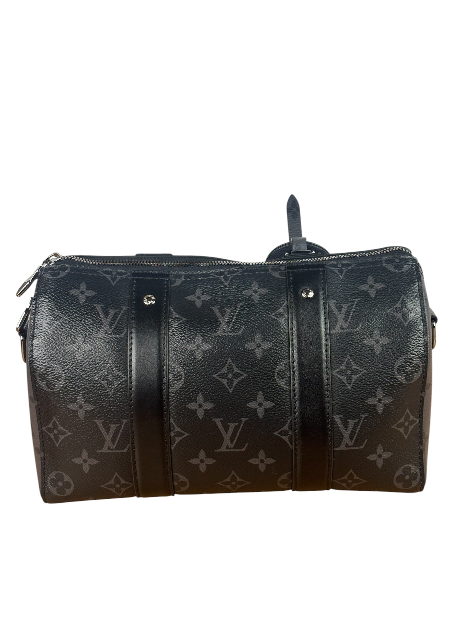 Louis Vuitton Black/Grey Monogram Eclipse City Keepall