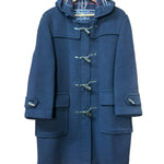 Burberry Vintage Navy Wool Long Coat