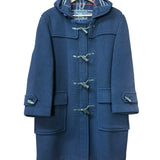 Burberry Vintage Navy Wool Long Coat
