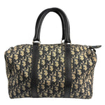 Christian Dior Vintage Navy Blue Trotter Boston Bag