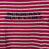 Burberry Blue Label Striped Logo Top