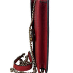Gucci Red Interlocking G Wallet on Chain