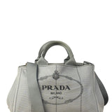 Prada Grey Canapa Hand/Tote Bag
