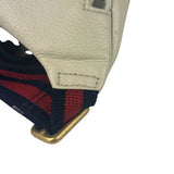 Gucci Cream Leather Print Belt Bag