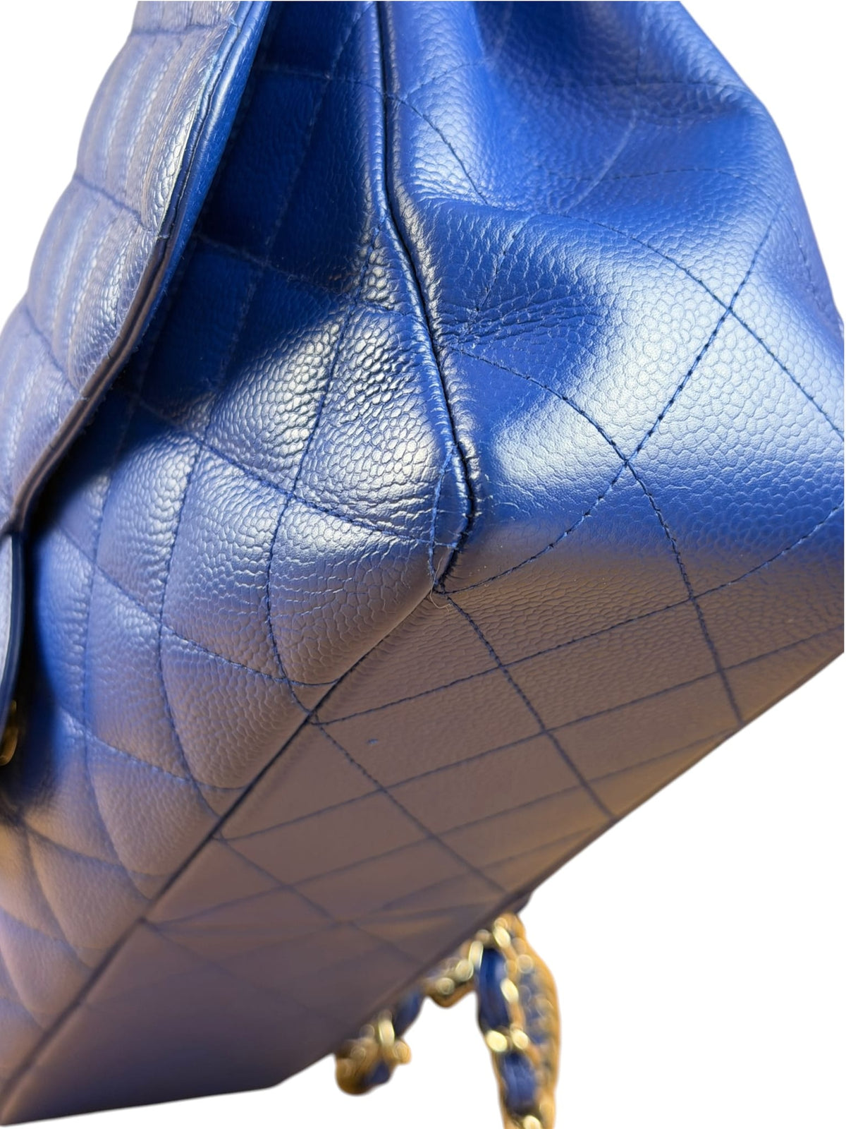 Chanel Royal Blue Caviar M Flap 2009