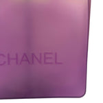 Chanel Vinatge Purple Jelly Rubber Tote Bag