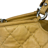 Chanel Beige Iridescent Quilted Leather 2Way Sea Hit Tote 2012