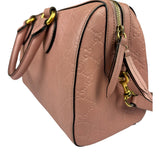 Gucci Pink Leather Guccissima Two-Way Boston Bag