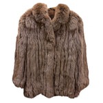 Vintage Saga Light Brown Fox Fur Coat