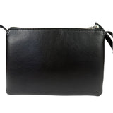 Fendi Roma Black Calf Leather Pochette Crossbody