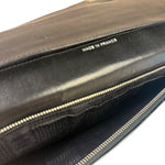 Chanel Black Patent Chocolate Bar Quilted Flap Shoulder Bag 2001