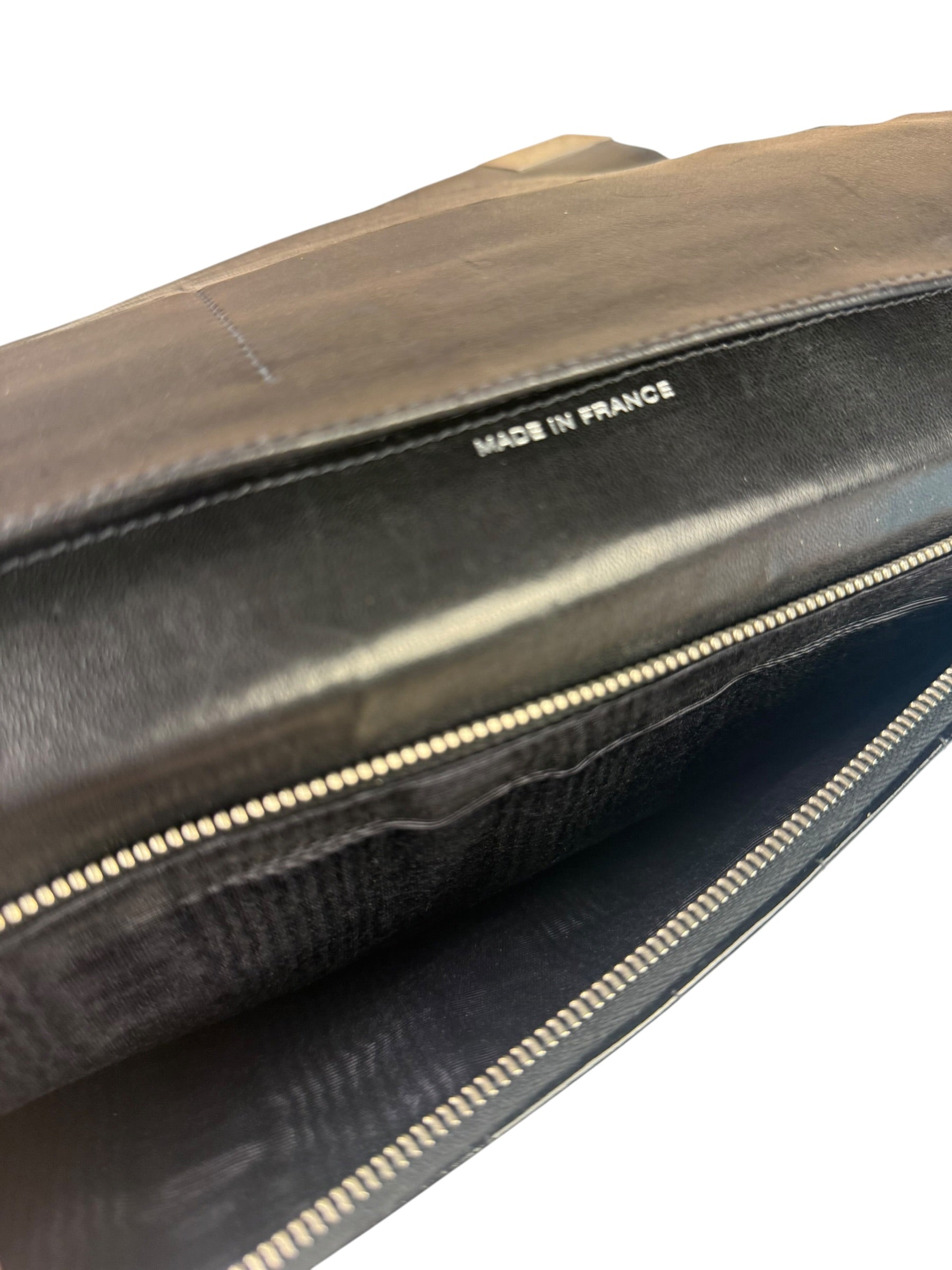 Chanel Black Patent Chocolate Bar Quilted Flap Shoulder Bag 2001