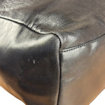 Prada Vintage Black Leather Tote Bag