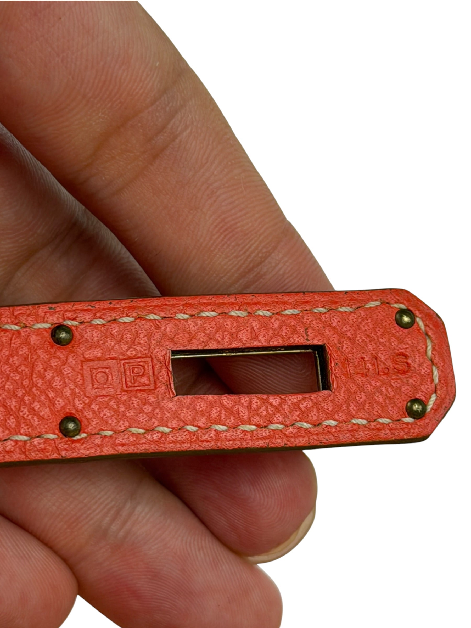 Hermes Coral-Red Epson Casaque Togo Kelly 32