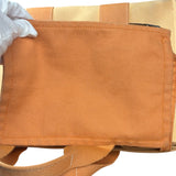 Hermes Bicolor Woven Cotton Bora Bora Canvas Tote Bag PM