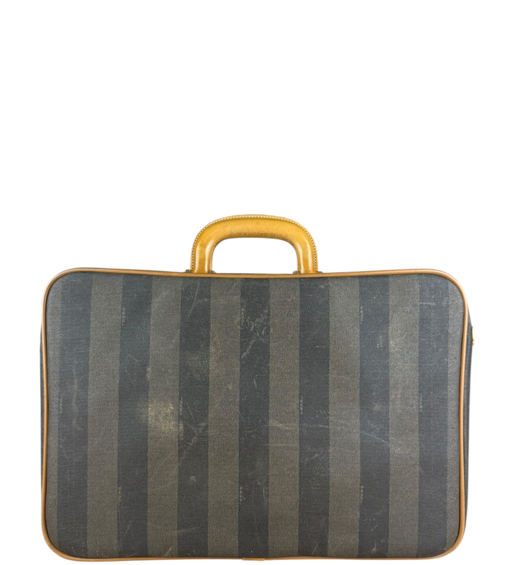 Fendi FF Vintage Striped Briefcase