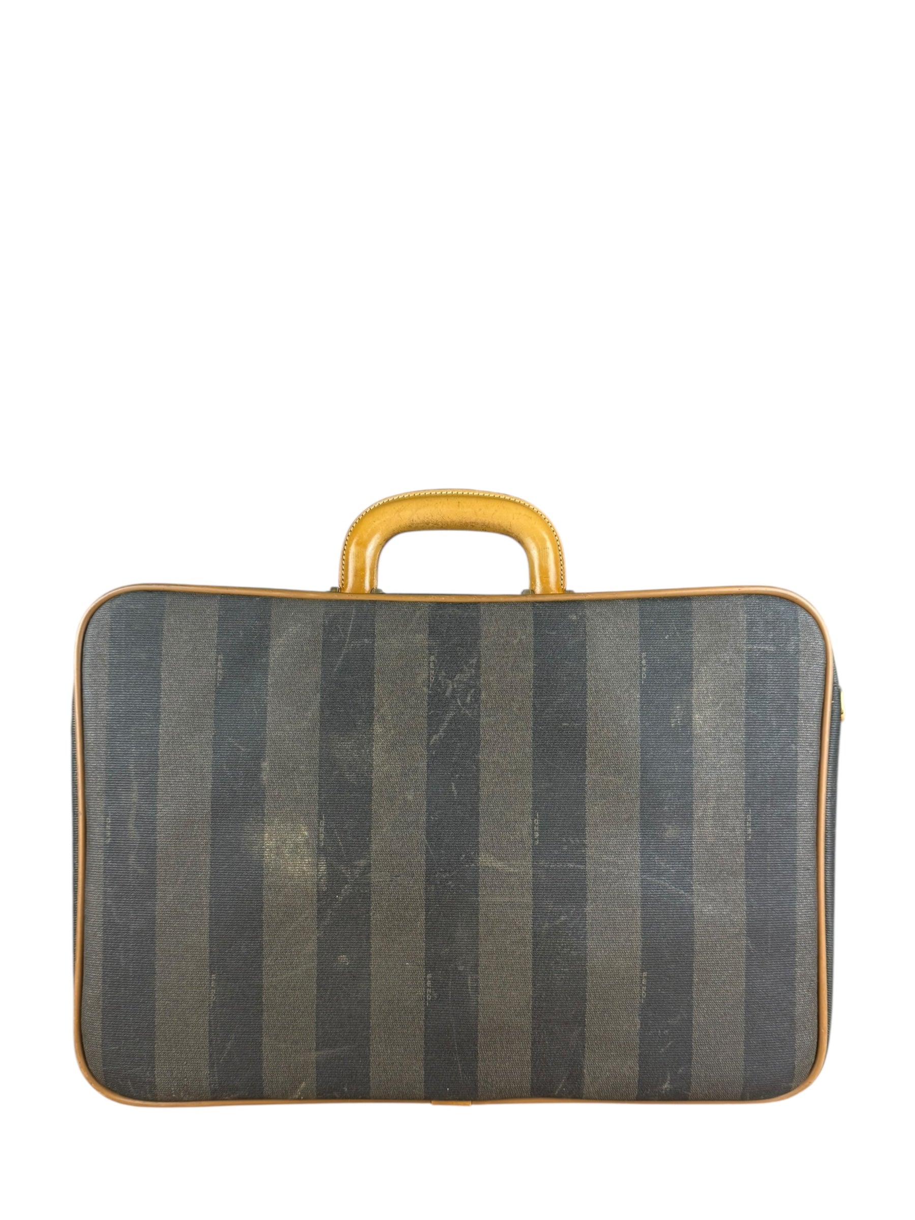 Fendi FF Vintage Striped Briefcase