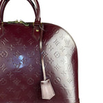 Louis Vuitton Monogram Vernis Alma GM Burgundy