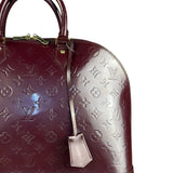 Louis Vuitton Monogram Vernis Alma GM Burgundy