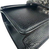 Gucci Black Pebbled Leather Dionysus Small Chain Shoulder Bag
