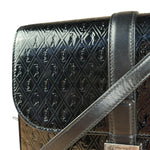 Saint Laurent Black Monogram Patent Leather Shoulder Bag