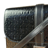 Saint Laurent Black Monogram Patent Leather Shoulder Bag