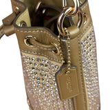 Coach Yellow Gold Mini Bucket Crystal Two-Way Bag