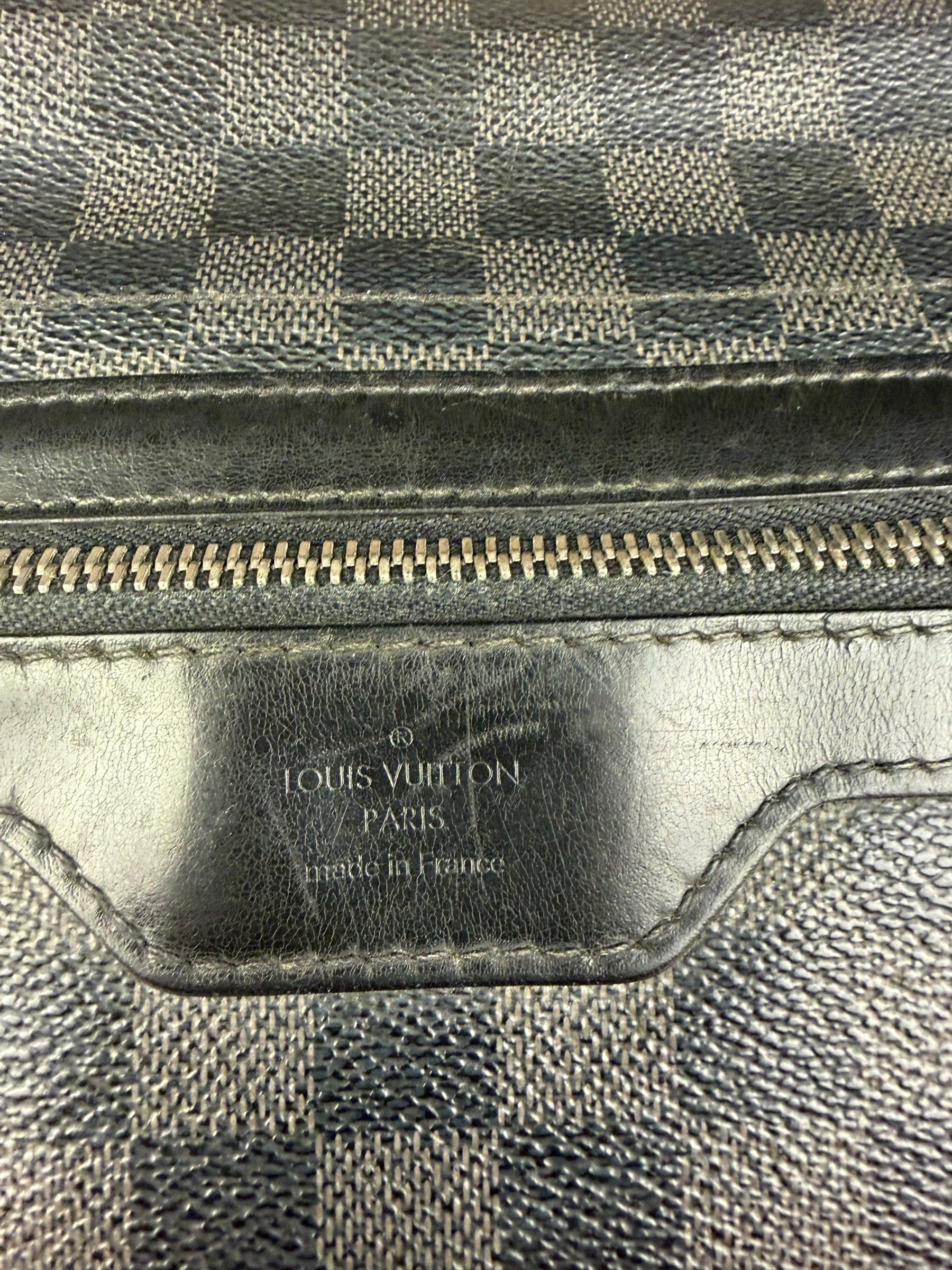 Louis Vuitton Leather Daniel Damier Graphite Messenger Bag