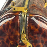 YSL Patent Leather Tortoise Shell Duffle