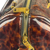 YSL Patent Leather Tortoise Shell Duffle