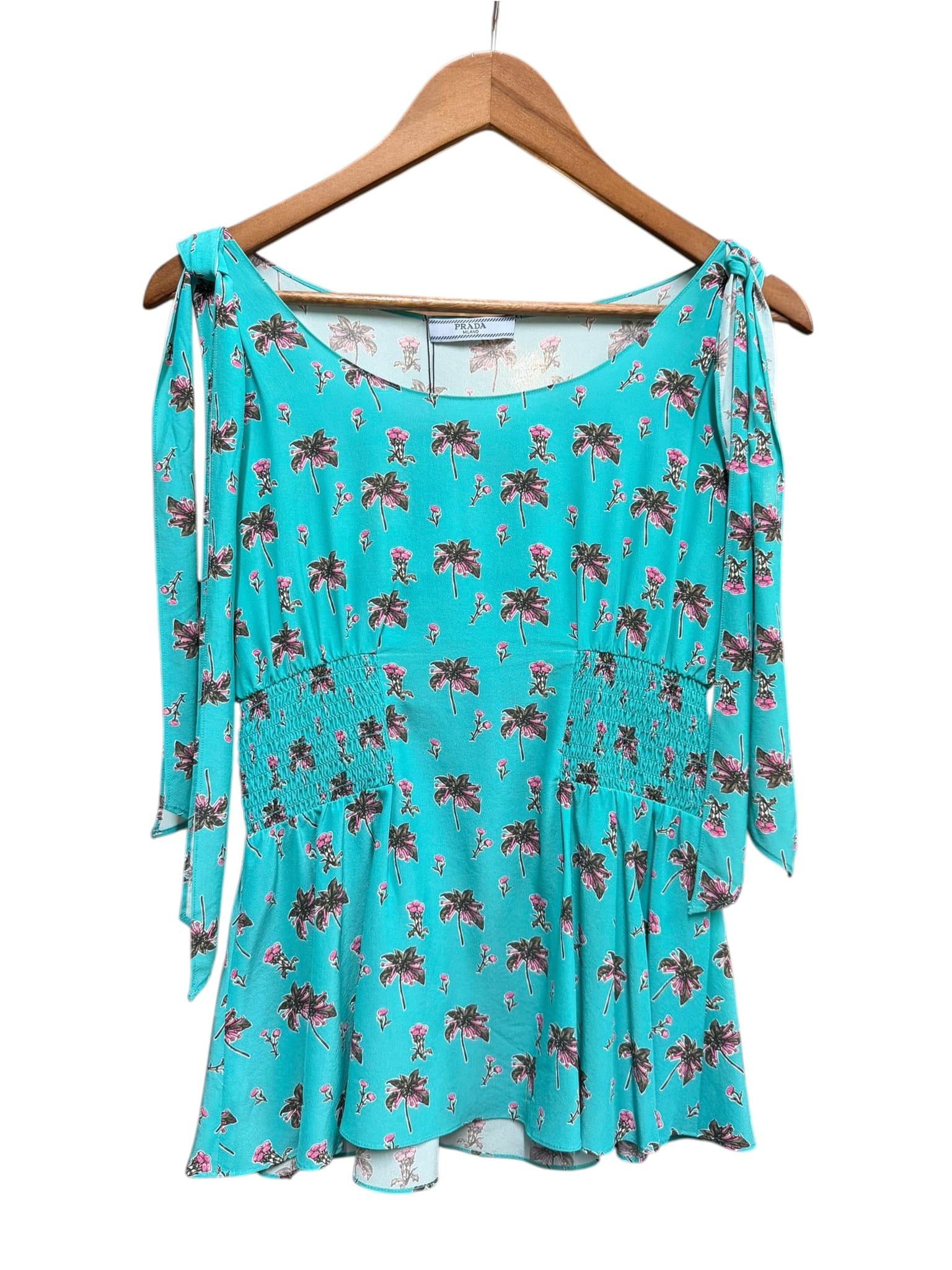 Prada Turquoise Wrap Dress
