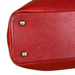 Chanel Red Quilted Caviar Be CC 2Way Tote Bag 2014