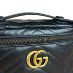 Gucci Black Marmont Vanity Shoulder/Hand Bag