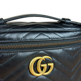 Gucci Black Marmont Vanity Shoulder/Hand Bag