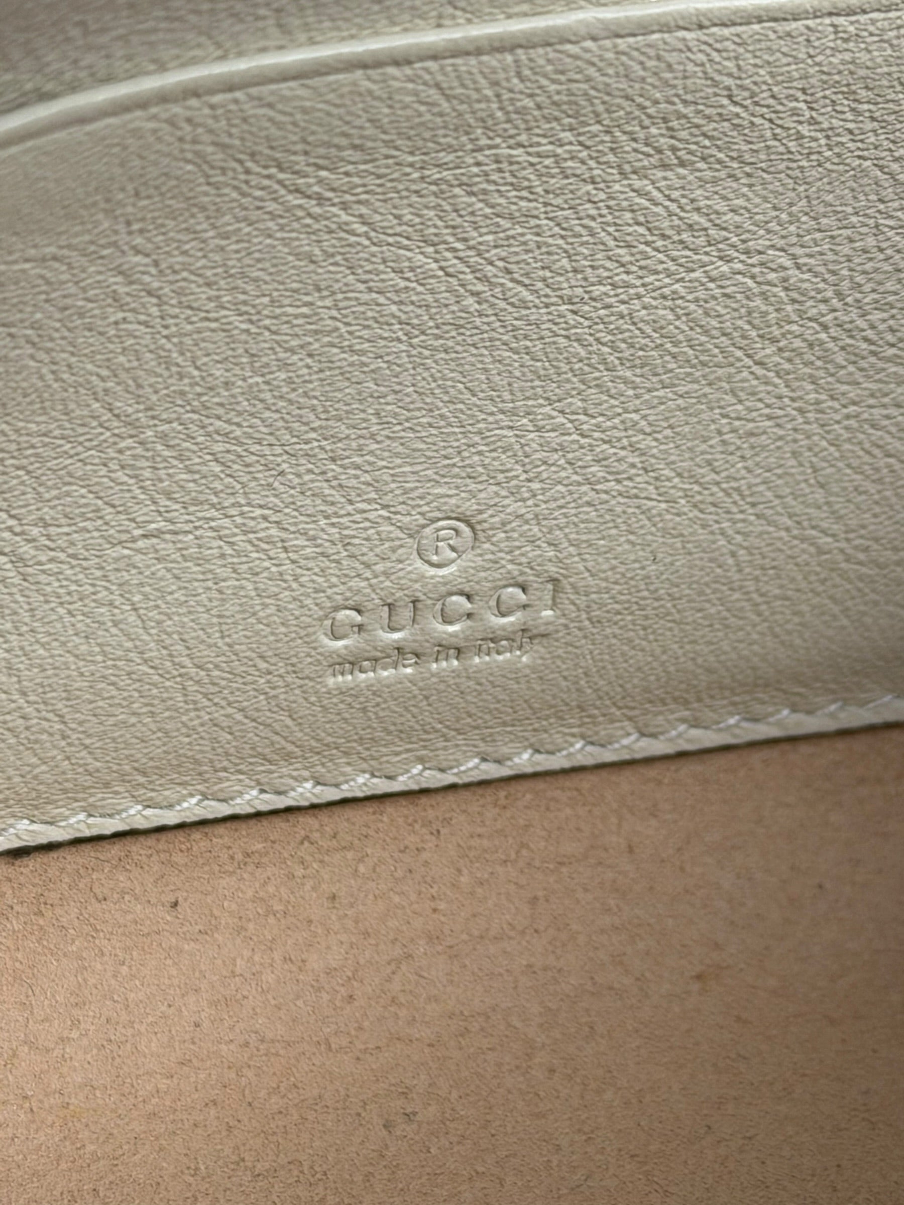 Gucci White Raja Mini Chain Shoulder Bag