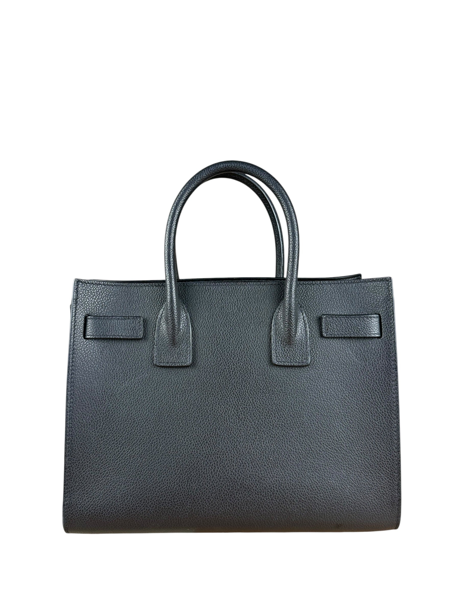 Saint Laurent Sac de Jour Baby 2Way Black Grained Leather