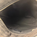 Christian Dior Black Leather Trim Canvas Dior Print Crossbody Bag