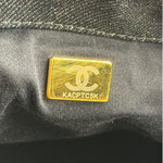 Chanel Navy Quilted Denim/Leather Trim 25 Hobo Bag 2021