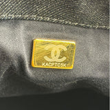 Chanel Navy Quilted Denim/Leather Trim 25 Hobo Bag 2021