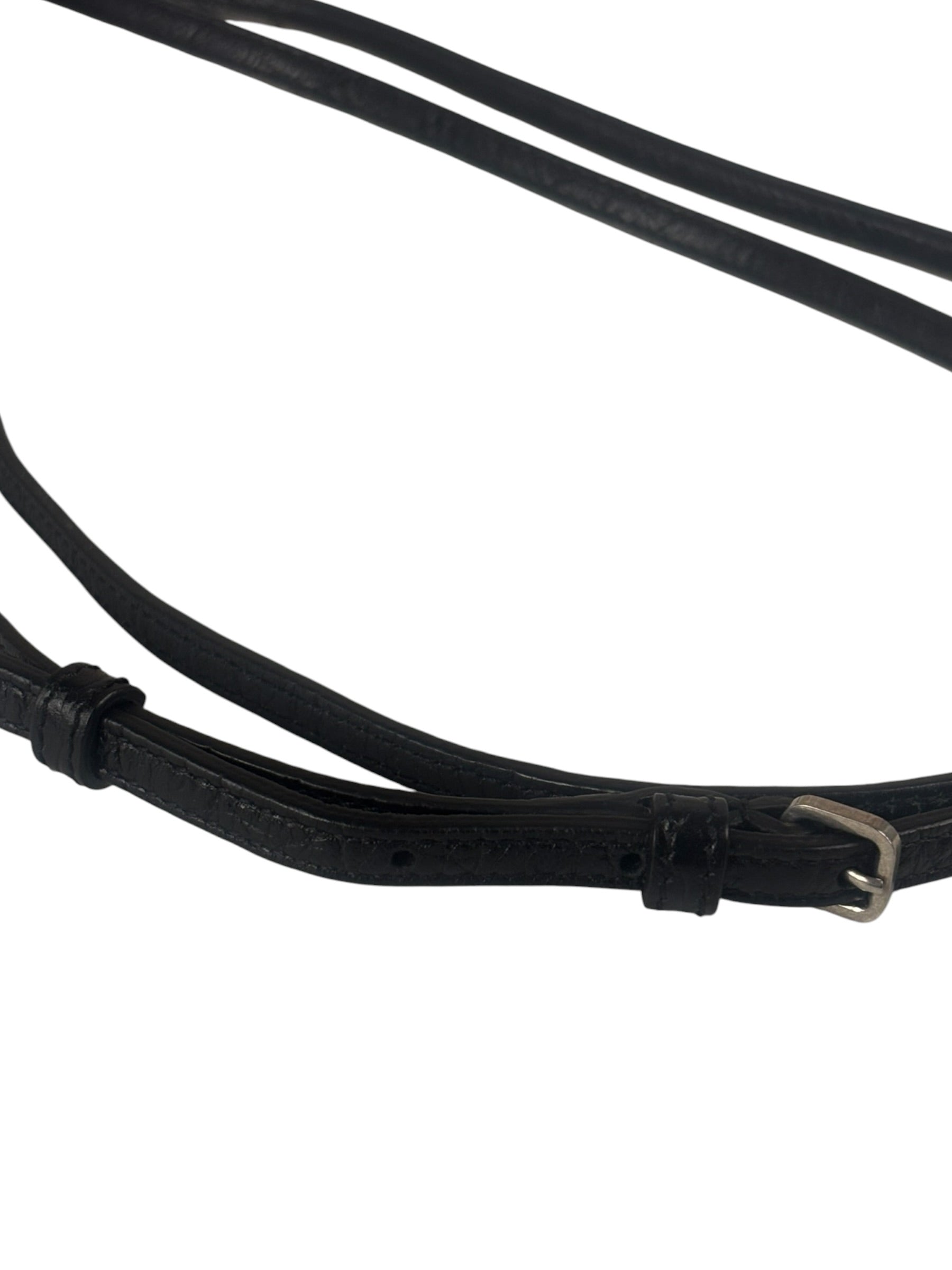 Saint Laurent Black Embossed Babylon Cross Body